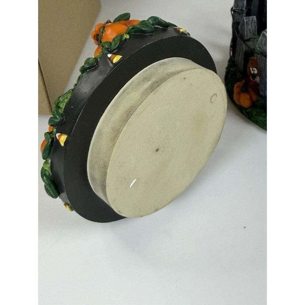 Gold Canyon Pumpkin Harvest Candle Holder Autumn Thanksgiving Vintage Box 82983